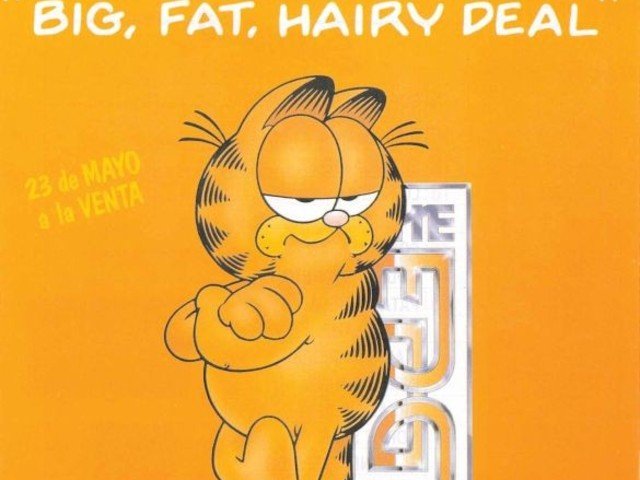 Anuncio del lanzamiento del videojuego de Garfield 1