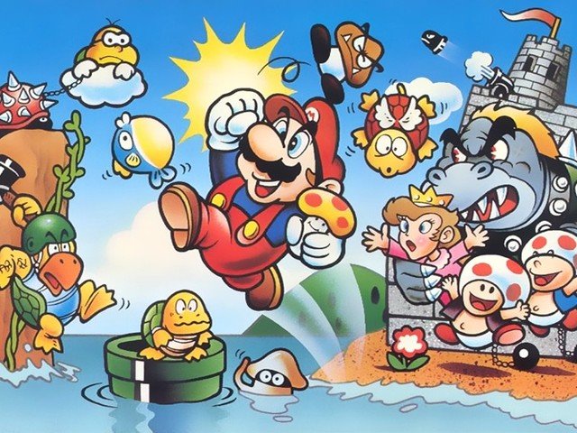 Artworks antiguos de Super Mario Bros. 3