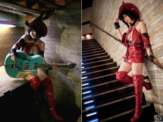 Cosplay de I-No, la tentación roja de Guilty Gears 1