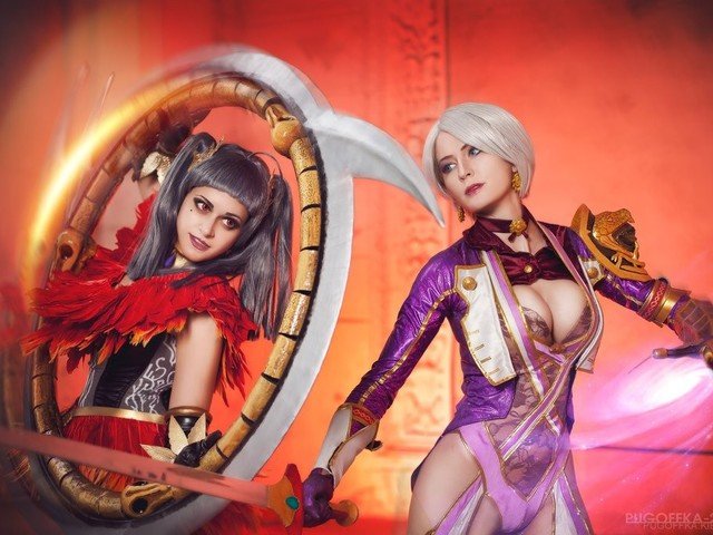 Cosplay de Ivy Valentine de Soul Calibur 4