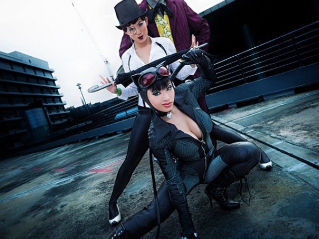Cosplay de la bella Catwoman de Arkham City 12
