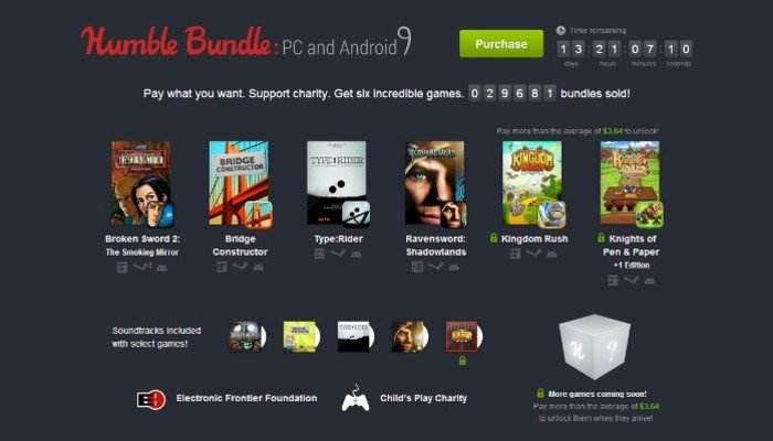 Humble Bundle 9 para PC y dispositivos Android