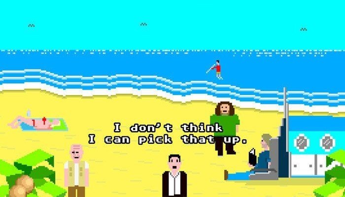 La serie Lost como una aventura gráfica de 8 bits