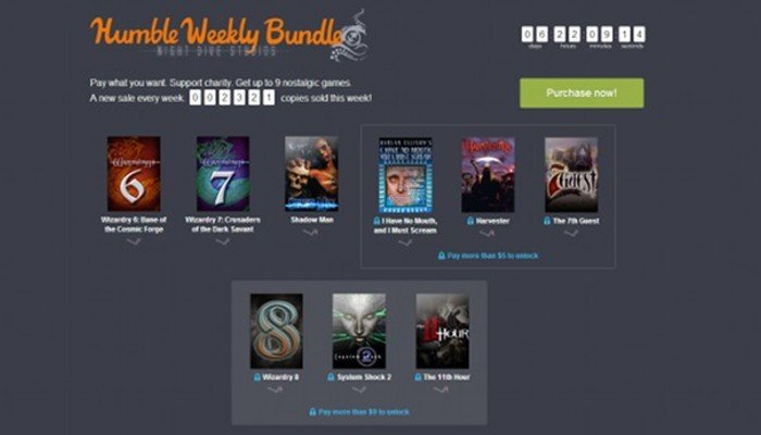 Oferta de Humble Bundle con sabor a retro