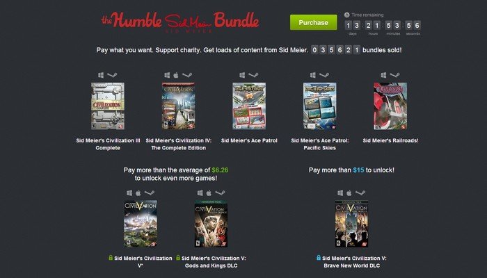 Sid Meier se apunta a la fiebre Humble Bundle
