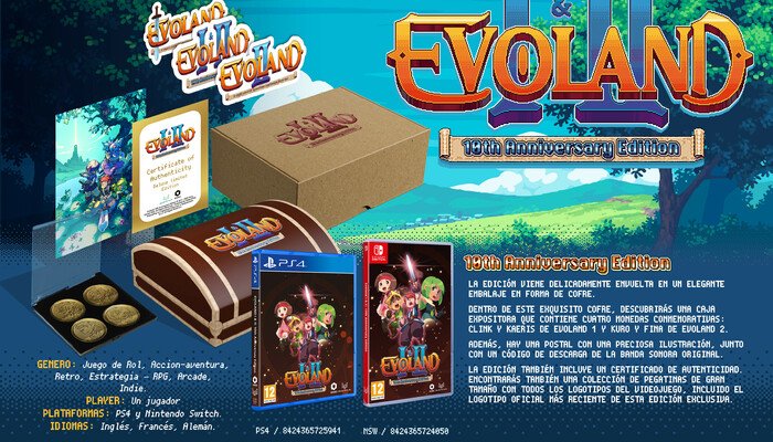 Sorteamos una Edición 10º Aniversario de Evoland I & II