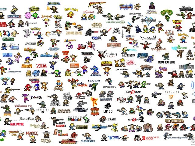 Tus personajes favoritos de videojuegos en versión Mega Man 1