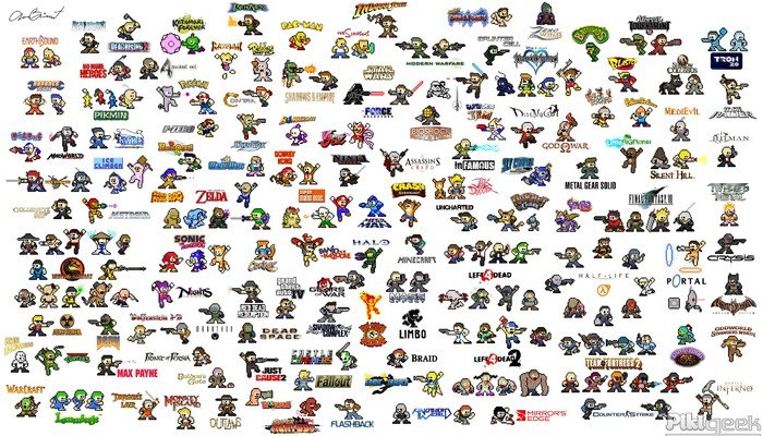 Tus personajes favoritos de videojuegos en versión Mega Man